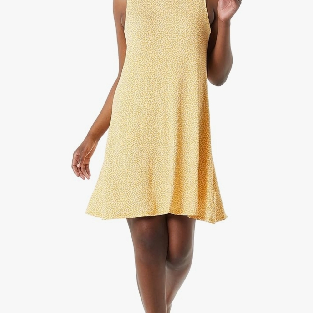 Amazon Essentials Yellow Mini Dress